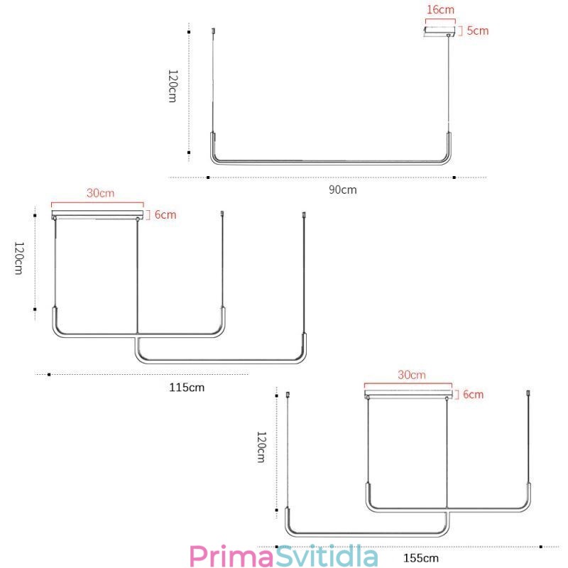 Závěsné svítidlo Moderní minimalistické závěsné svítidlo