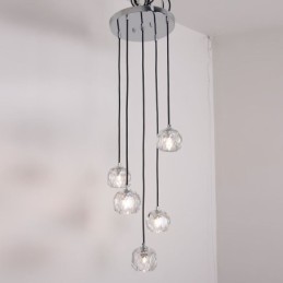 Mordern Crystal Fotbalový míč Tvar Stropní světlo Závěsná světla