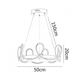 Moderní závěsné světlo Crown Pendant Light Aluminium 1 Light