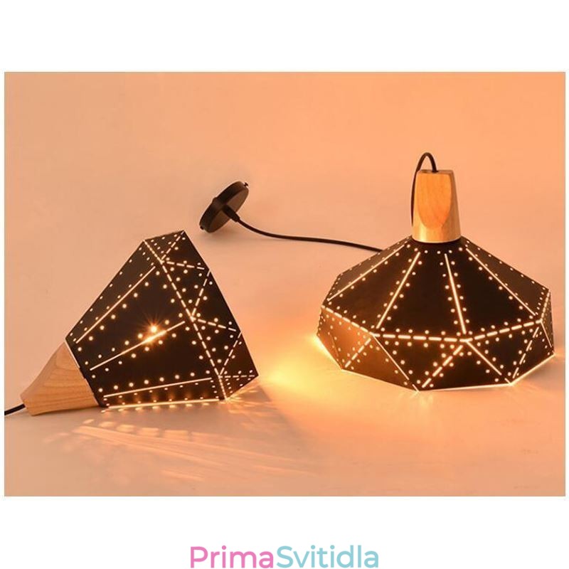 Průmyslové retro Vintage závěsné světlo duté stínidlo