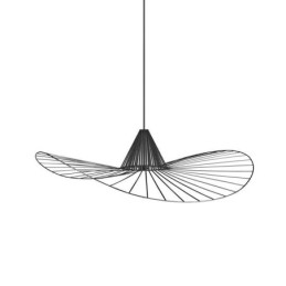 Železné závěsné světlo Jednoduchá lampa se slaměným kloboukem 1 světlo