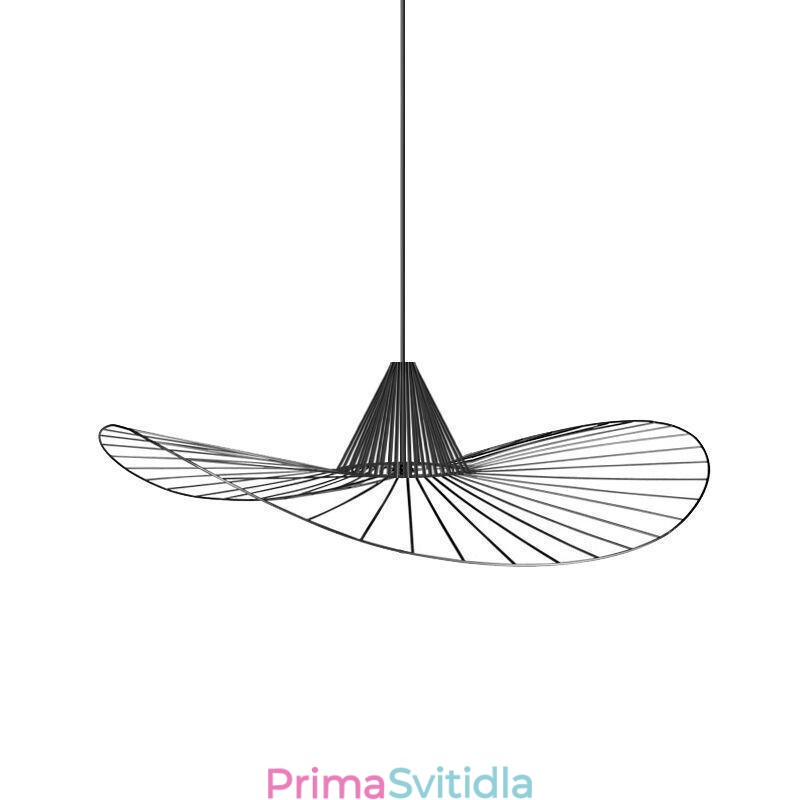 Železné závěsné světlo Jednoduchá lampa se slaměným kloboukem 1 světlo