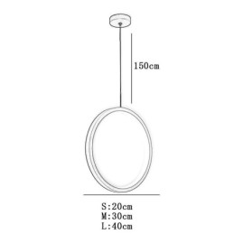 Minimalistické kruhové závěsné světlo Dekorativní stropní svítidlo