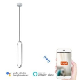 Oválné závěsné akrylové dekorativní svítidlo