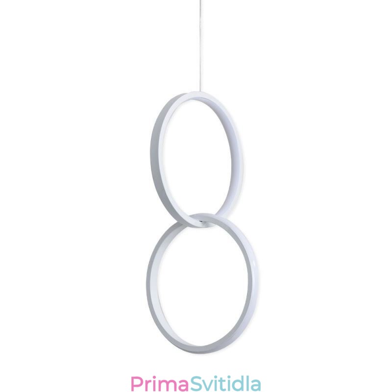 Mimimalistické závěsné svítidlo s dvojitým prstencem