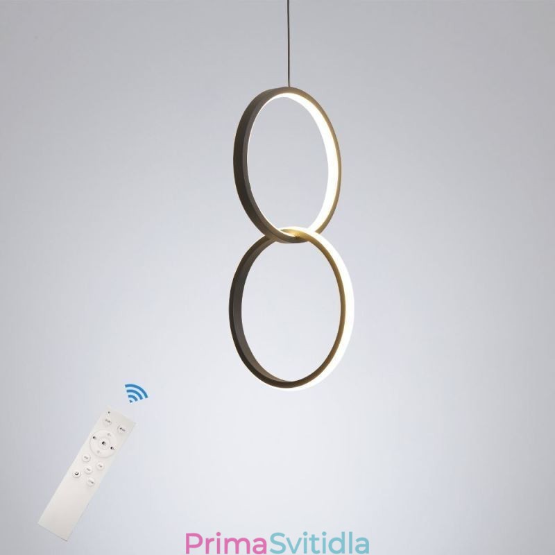 Mimimalistické závěsné svítidlo s dvojitým prstencem