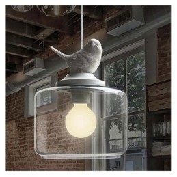 Retro styl skleněné závěsné světlo Little Bird dekorativní osvětlení