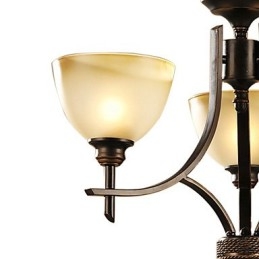 Elegantní lustr se 3 světly v teplém světle