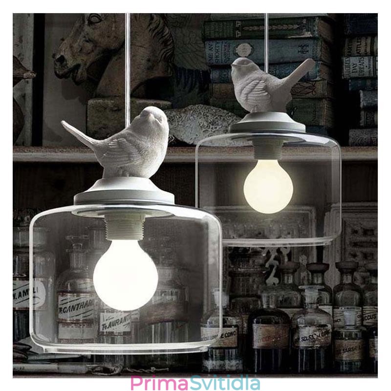 Retro styl skleněné závěsné světlo Little Bird dekorativní osvětlení