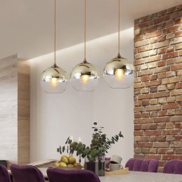 Creative Iron+Glass Globe Pendant Light Dekorativní osvětlení