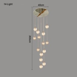Skleněné závěsné světlo kreativní dekorativní skleněné koule Loft