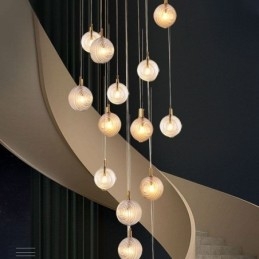Skleněné závěsné světlo kreativní dekorativní skleněné koule Loft