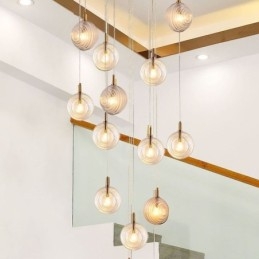 Skleněné závěsné světlo kreativní dekorativní skleněné koule Loft