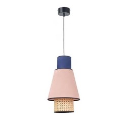 1 Lehké šaty Stínidlo Závěsná lampa Bambusová vazba osvětlení