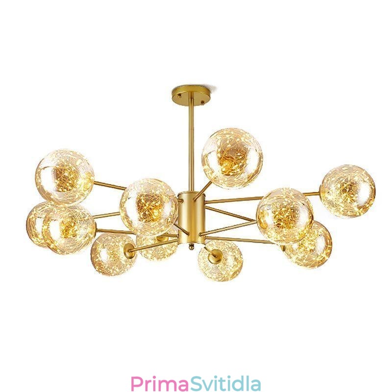 Závěsné svítidlo Magic Bean Skleněná koule v severském stylu Závěsné světlo Gypsophila