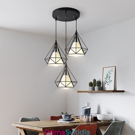 Závěsné svítidlo ve tvaru diamantu Moderní minimalistické dekorativní svítidlo Závěsné svítidlo ve tvaru diamantu Moderní minimalistické dekorativní svítidlo