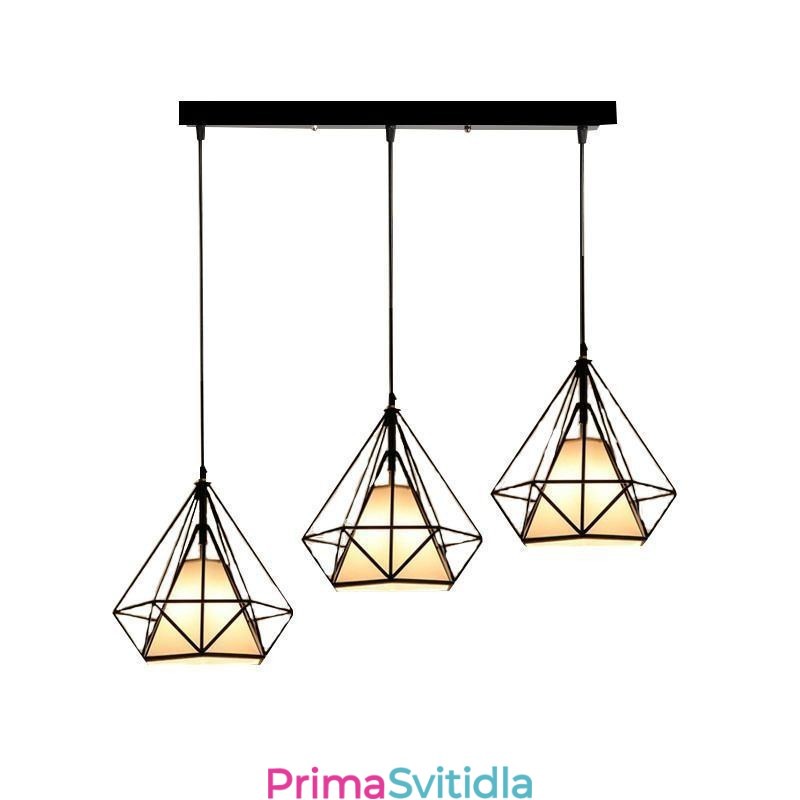 Závěsné svítidlo ve tvaru diamantu Moderní minimalistické dekorativní svítidlo