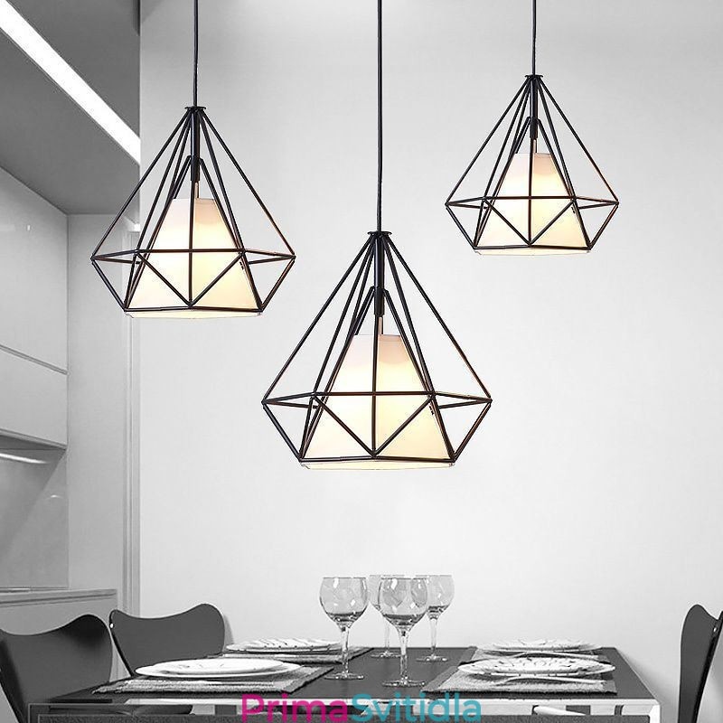 Závěsné svítidlo ve tvaru diamantu Moderní minimalistické dekorativní svítidlo