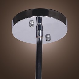 Moderní moderní křišťálový chromový kovový lustr