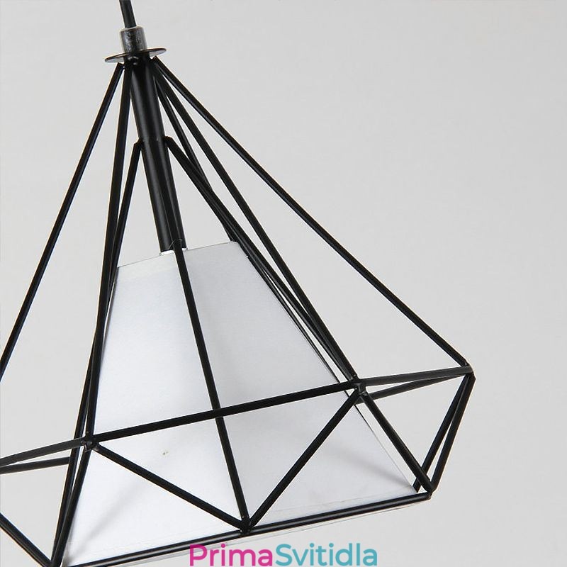Závěsné svítidlo ve tvaru diamantu Moderní minimalistické dekorativní svítidlo
