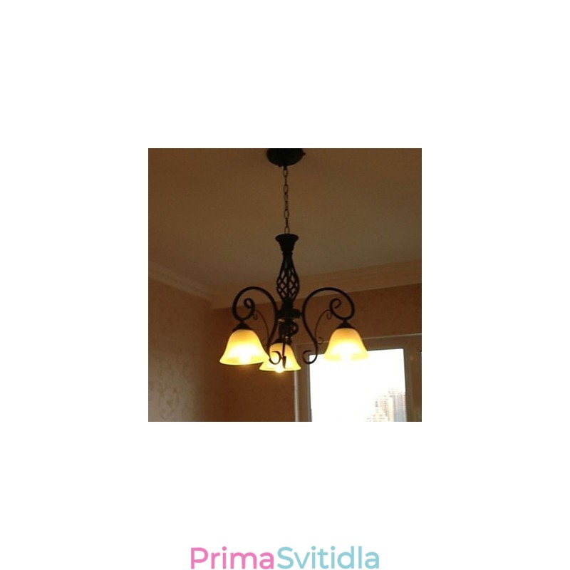 Rustikální Lodge Malba Kovový lustr