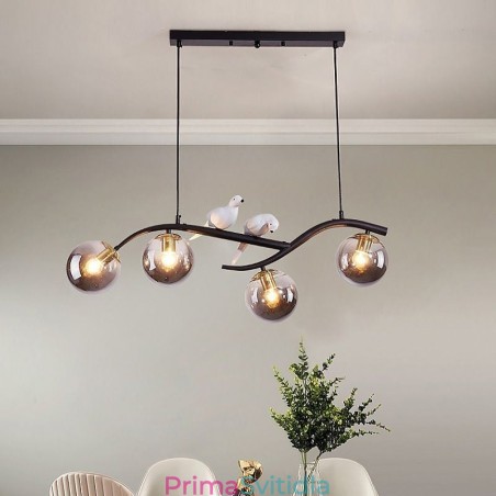 Moderní minimalistické pobočkové závěsné svítidlo se 4 lampami dekorativní světlo Moderní minimalistické pobočkové závěsné svítidlo se 4 lampami dekorativní světlo
