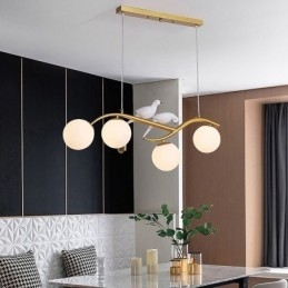 Moderní minimalistické pobočkové závěsné svítidlo se 4 lampami dekorativní světlo