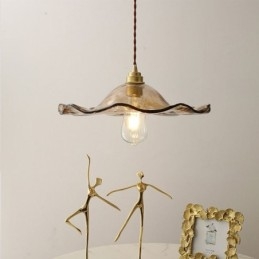 Závěsné svítidlo Lotus Leaf Glass Kreativní dekorativní svítidlo