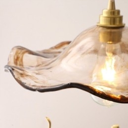 Závěsné svítidlo Lotus Leaf Glass Kreativní dekorativní svítidlo