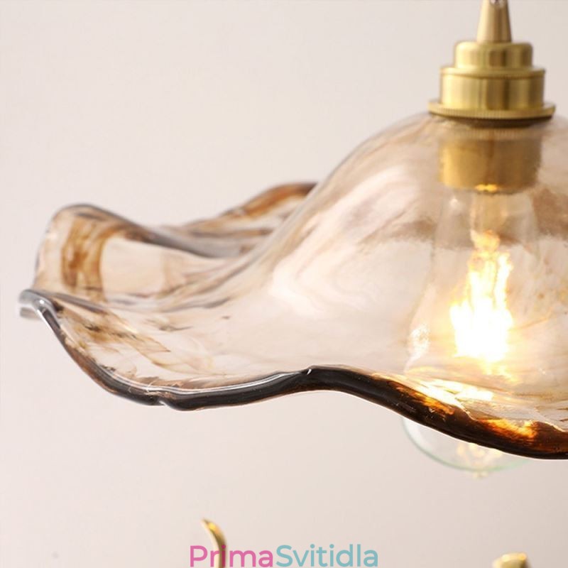 Závěsné svítidlo Lotus Leaf Glass Kreativní dekorativní svítidlo