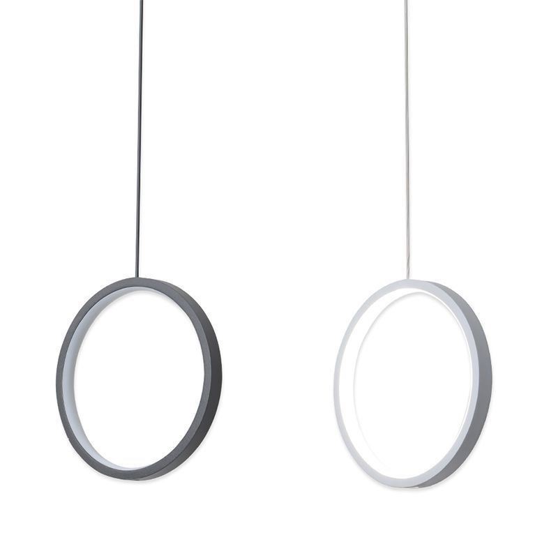Minimalistické kruhové závěsné světlo Dekorativní stropní svítidlo