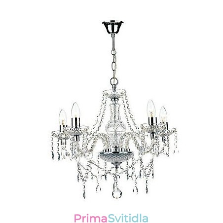 Tradiční klasický křišťálový chromový kovový lustr