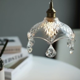 Moderní minimalistická skleněná závěsná lampa Single Light Závěsné světlo