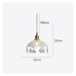 Moderní minimalistická skleněná závěsná lampa Single Light Závěsné světlo