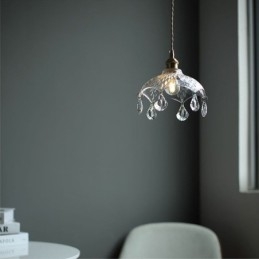Moderní minimalistická skleněná závěsná lampa Single Light Závěsné světlo