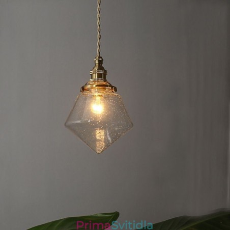 1 Light Diamond Glass Pendant Light Bubble Glass Light Fix 1 Light Diamond Glass Pendant Light Bubble Glass Light Fix