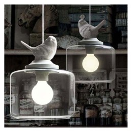 Retro styl skleněné závěsné světlo Little Bird dekorativní osvětlení