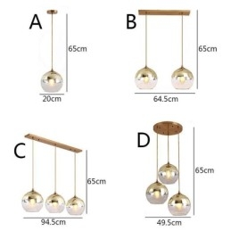 Creative Iron+Glass Globe Pendant Light Dekorativní osvětlení
