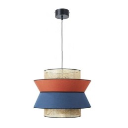 1 Lehké šaty Stínidlo Závěsná lampa Bambusová vazba osvětlení