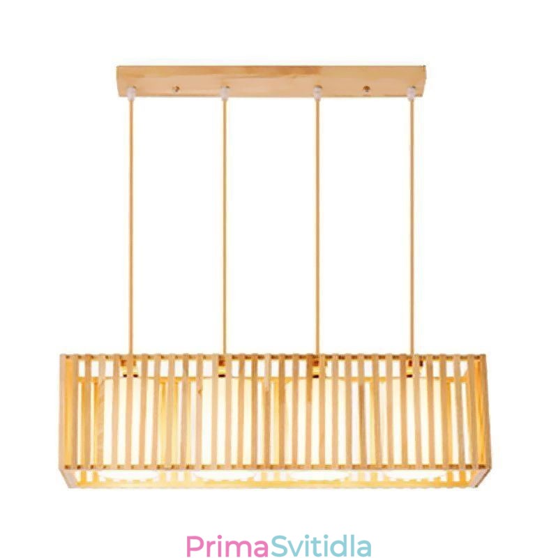 Minimalistické dřevěné závěsné svítidlo