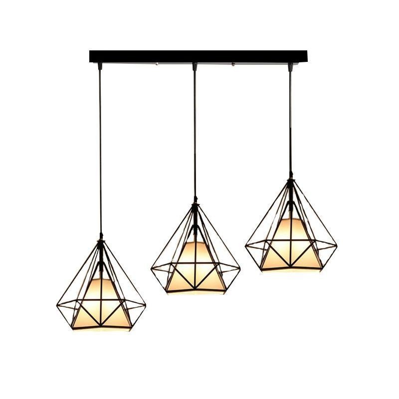 Závěsné svítidlo ve tvaru diamantu Moderní minimalistické dekorativní svítidlo