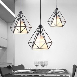 Závěsné svítidlo ve tvaru diamantu Moderní minimalistické dekorativní svítidlo