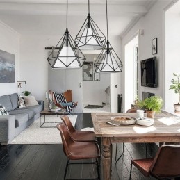 Závěsné svítidlo ve tvaru diamantu Moderní minimalistické dekorativní svítidlo