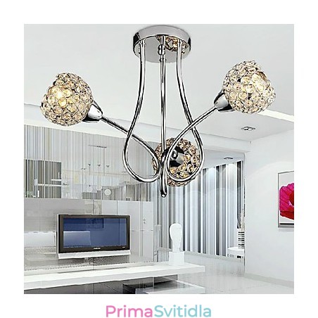 Moderní zapuštěný držák Shining 3 Light v křišťálovém designu Moderní zapuštěný držák Shining 3 Light v křišťálovém designu