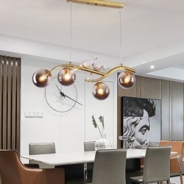 Moderní minimalistické pobočkové závěsné svítidlo se 4 lampami dekorativní světlo