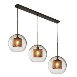 Minimalistické závěsné svítidlo Glass Cluster 3 Světelný stropní světelný ostrov