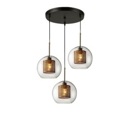 Minimalistické závěsné svítidlo Glass Cluster 3 Světelný stropní světelný ostrov