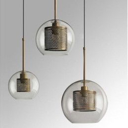Minimalistické závěsné svítidlo Glass Cluster 3 Světelný stropní světelný ostrov