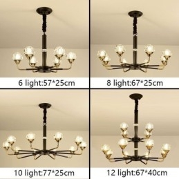 Moderní křišťálové závěsné svítidlo Elegantní křišťálový lustr