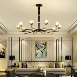 Moderní křišťálové závěsné svítidlo Elegantní křišťálový lustr